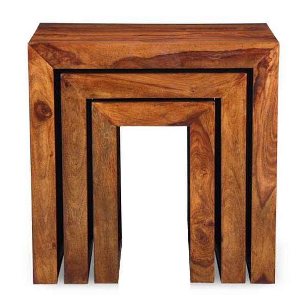 میز عسلی مدل هانی مجموعه سه عددی