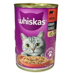کنسرو گربه بالغ ویسکاس مدل گوشت در ژله