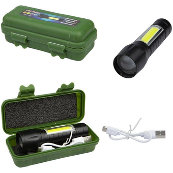 چراغ قوه شارژی پلیسی سه حالته