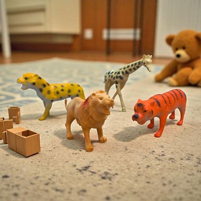 فیگور مدل حیوانات وحشی مجموعه 4 عددی