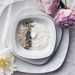 سرویس غذاخوری 98 پارچه چینی زرین ایران سری کواترو مدل سمن درجه یک