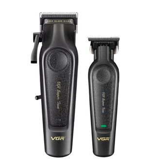 ماشین اصلاح موی سر و صورت شارژی وی جی ار مدل V-197 & 995 مجموعه 2 عددی