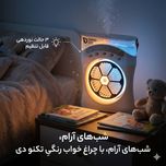 پنکه شارژی تکنودی مدل مه پاش  new 2027 ظرفیت 3600 میلی آمپر ساعت