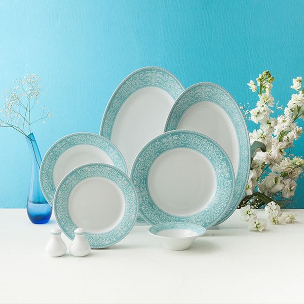 سرویس غذاخوری 28 پارچه چینی زرین ایران سری ایتالیااف مدل Florance 2 درجه عالی