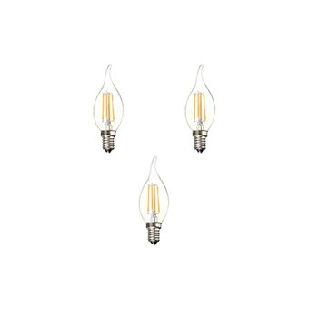 لامپ فیلامنتی 6 وات مدل اشکی پایه E14 بسته سه عددی