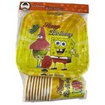 مجموعه 40 عددی تم تولد مستر تم طرح باب اسفنجی پلاس