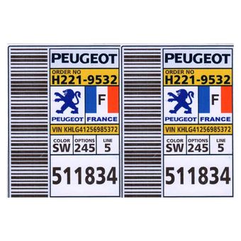 برچسب خودرو بسته 2 عددی