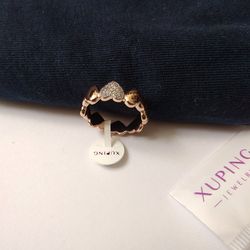 انگشتر زنانه ژوپینگ مدل قلبی کد AN871