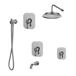 ست شیرآلات کسری مدل ناپل توکار کروم(توالت-روشویی-دوش تیپ1)
