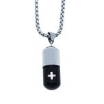 گردنبند مردانه طرح کپسول عشق کد gd02*696