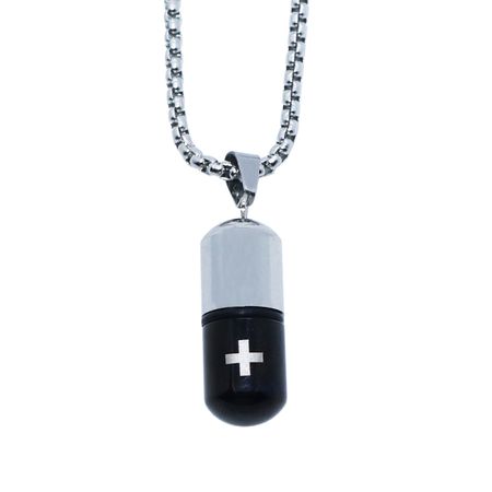 گردنبند مردانه طرح کپسول عشق کد gd02*696