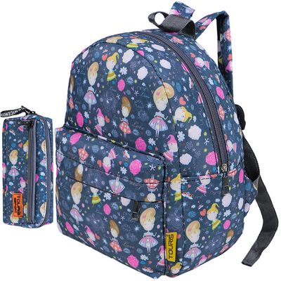 کوله پشتی مهد کودکی توریث مدل AA-9562 به همراه جامدادی