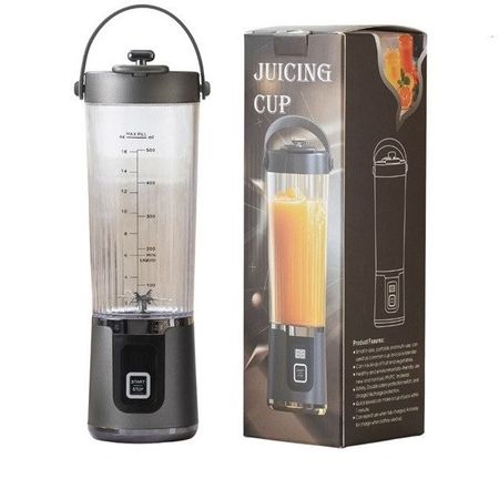 مخلوطکن شارژی قابل حمل Rayhomer Y450709 | موتور براشلس 200 وات | ظرفیت 500 میلیلیتر و 12 تیغه
