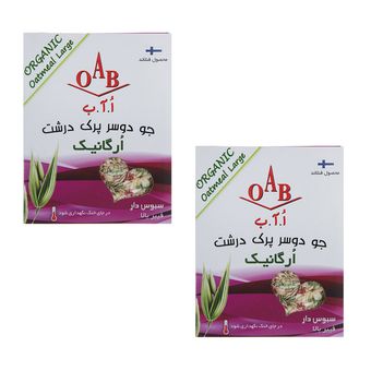 جو دو سر پرک درشت ارگانیک اُ آ ب -200 گرم بسته 2 عددی