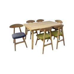 میز و صندلی ناهارخوری شش نفره گروه تولید اسپیناس مدل Van-Lux6-250006