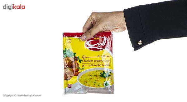 سوپ نیمه آماده مرغ الیت مقدار 61گرم باکس 12عددی