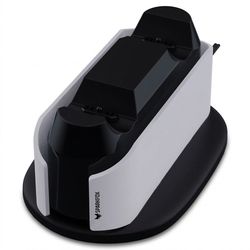 پایه شارژر دسته بازی اسپارک فاکس مدل W20P504-01 مناسب PS5 با جایگاه دو دسته و طراحی مرتبکننده فضای کنسول