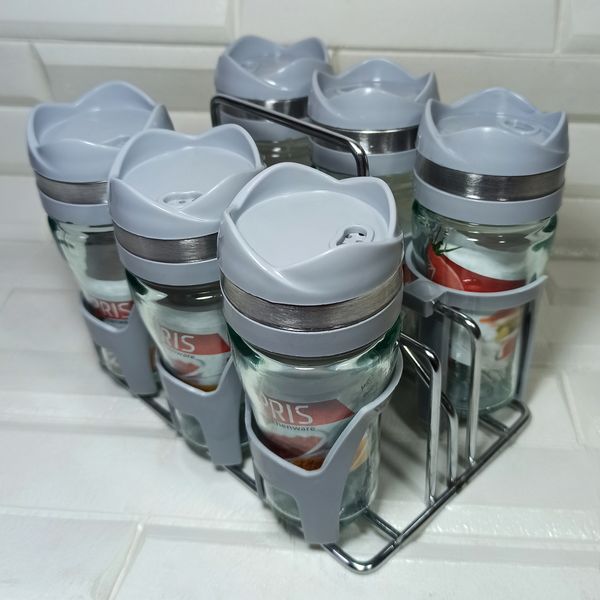 ست جا ادویه 7 پارچه کاپریس مدل فلورا کد 07