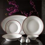 سرویس غذاخوری 35 پارچه چینی زرین ایران سری شهرزاد مدل سپینود درجه یک