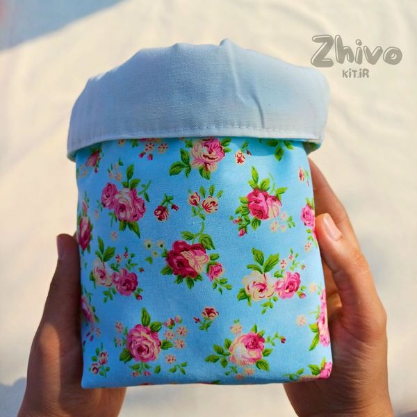 باکس پارچه‌ای آسمانی سایز بزرگ