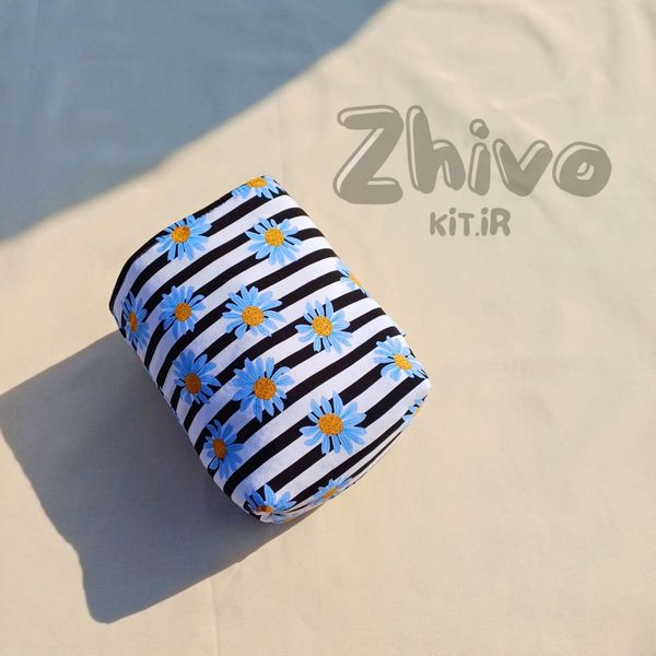 باکس پارچه‌ای بابونه راه راه سایز بزرگ