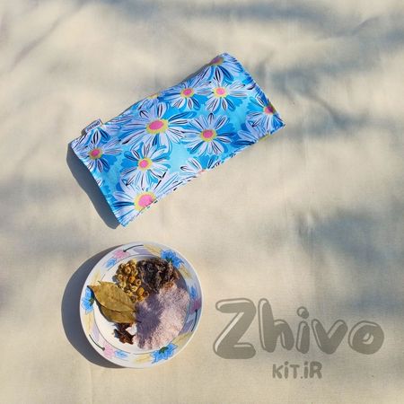 روبالشتی چشم بابونه فیروزه‌ای Aqua Daisy