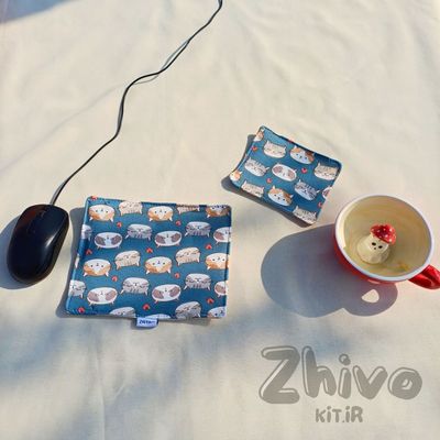 ست زیرلیوانی و زیرموسی گربه‌های پچ‌پچو