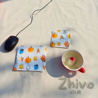 ست زیرلیوانی و زیرموسی پاییزی کیوت