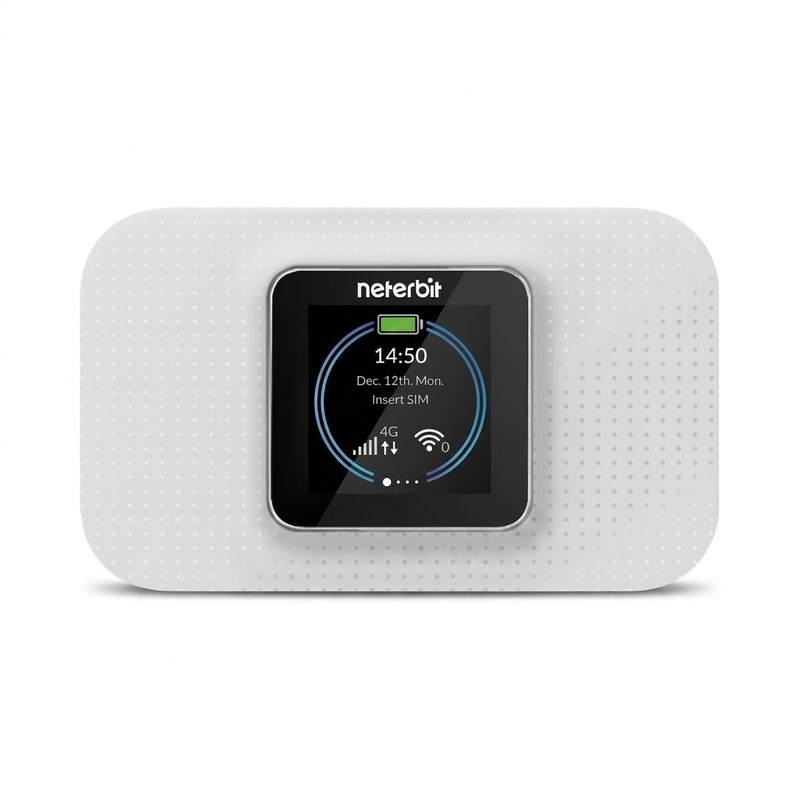 مودم قابل حمل 4G LTE نتربیت مدل NWR-940X با باتری 3000 میلی‌آمپر، پشتیبانی همزمان تا 32 کاربر، فناوری Wi-Fi 6، سرعت دانلود 150Mb