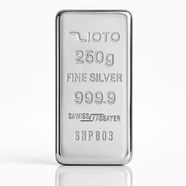 شمش نقره 250 گرمی زیوتو