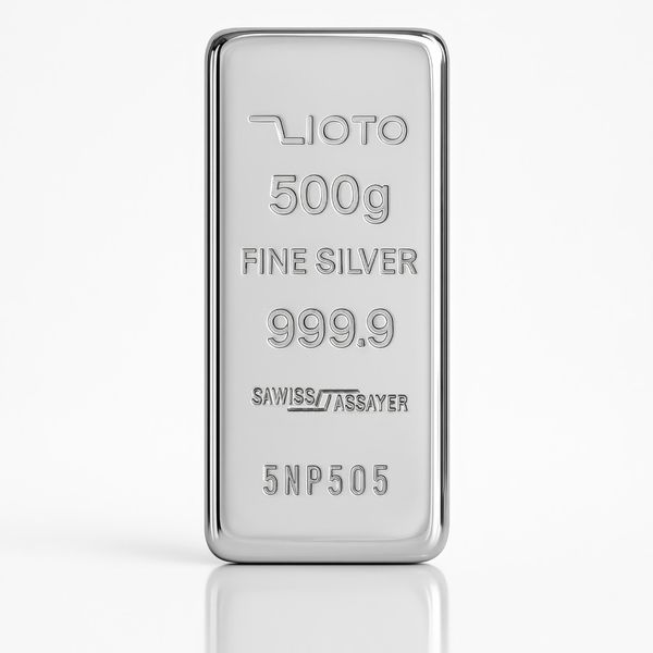 شمش نقره 500 گرمی زیوتو