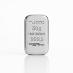 شمش نقره 50 گرمی زیوتو