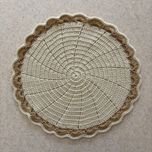 زیر بشقابی دستبافت شاهو مدل Liriqa