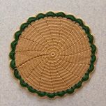 زیر بشقابی دستبافت شاهو مدل Liriqa