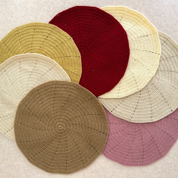 زیر‌بشقابی دستبافت شاهو مدل Rivanta