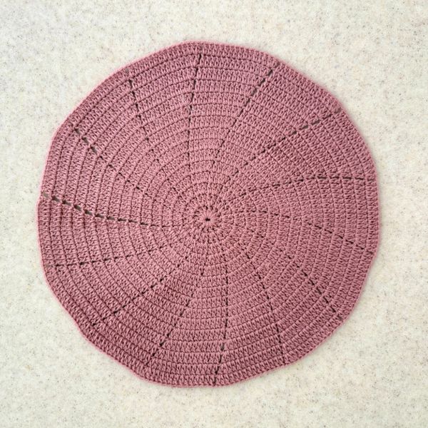 زیر‌بشقابی دستبافت شاهو مدل Rivanta