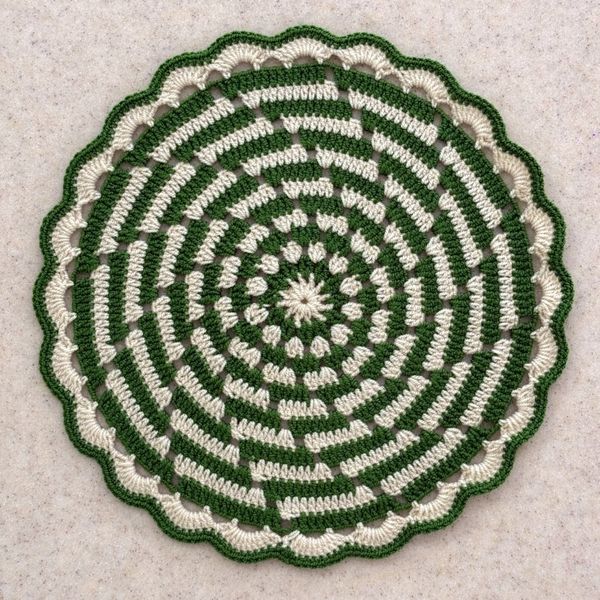 زیر بشقابی دستبافت شاهو مدل Avenelle