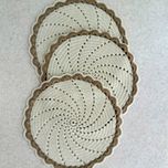 زیر بشقابی دستبافت شاهو مدل Avenelle