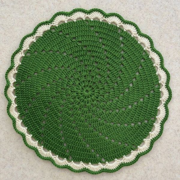 زیر بشقابی دستبافت شاهو مدل Avenelle