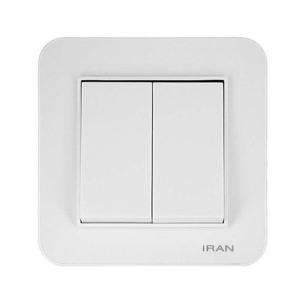 کلید دو پل ایران الکتریک مدل ارس بسته دو عددی