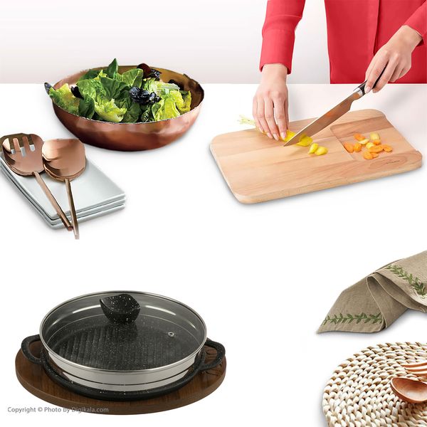 تابه گریل چدن نالینو مدل Padella سایز 26*499