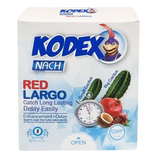 کاندوم کدکس مدل Red Largo بسته 3 عددی