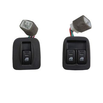 کلید شیشه بالابر خودرو قطعه سازان کبیر مدل KEY-PRIDELR-30683 مناسب برای پراید X100 مجموعه 2 عددی