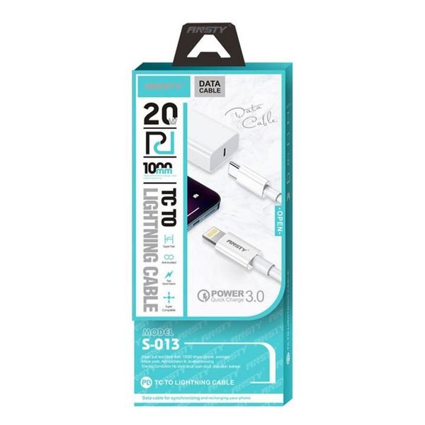 کابل تبدیل USB-C به لایتنینگ انستی مدل Tc To Cable 20w Pdطول 1 متر
