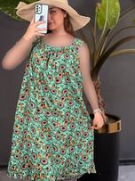 پیراهن نخی چیندار 1104