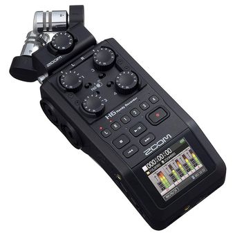 رکورد صدا زوم  دست دوم Zoom H6 2020 Version Without Mide-Side Black