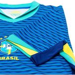 ست تی شرت و شلوارک ورزشی مردانه مدل برزیل Away 2024