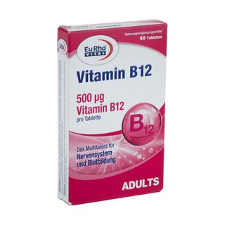 قرص ویتامین B12 یوروویتال بسته 60 عددی*808