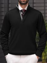 بافت نیم زیپ مشـکی کدsh278