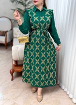 پیراهن طلاکوب نارین 2918